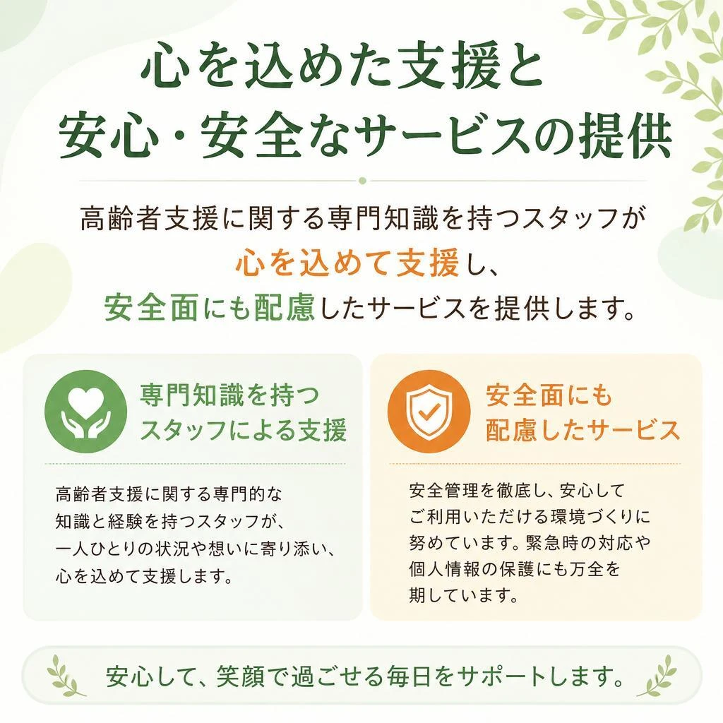 安心・安全なサービスのご提供