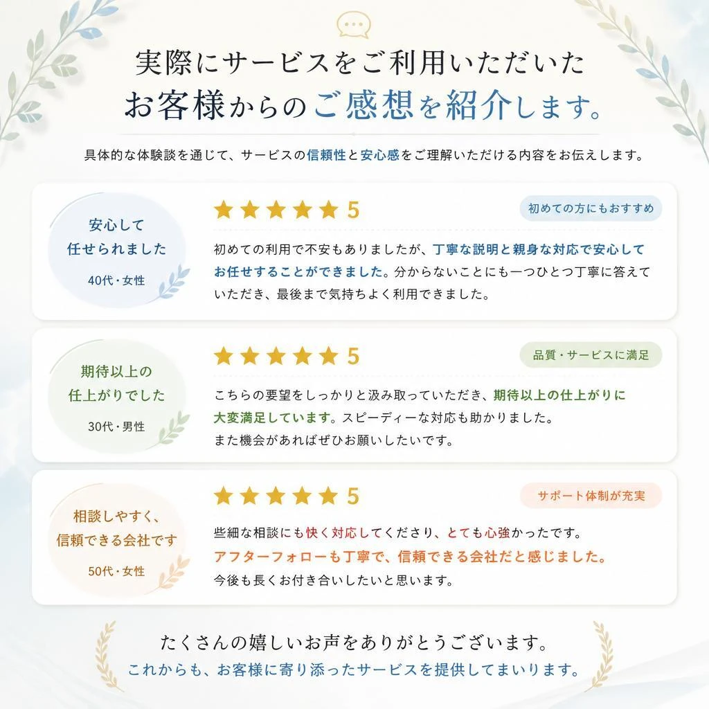 お客様の声